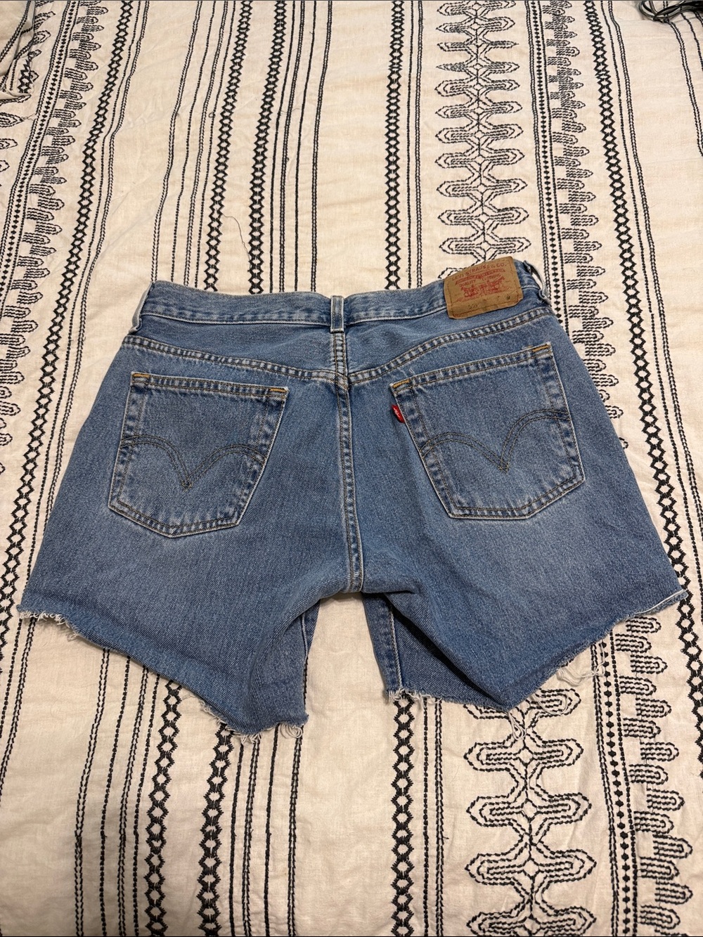 Levi's Light Blue Classic Cutoff Denim Shorts